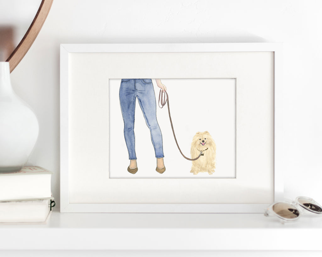 Custom Pomeranian Dog Mom Print