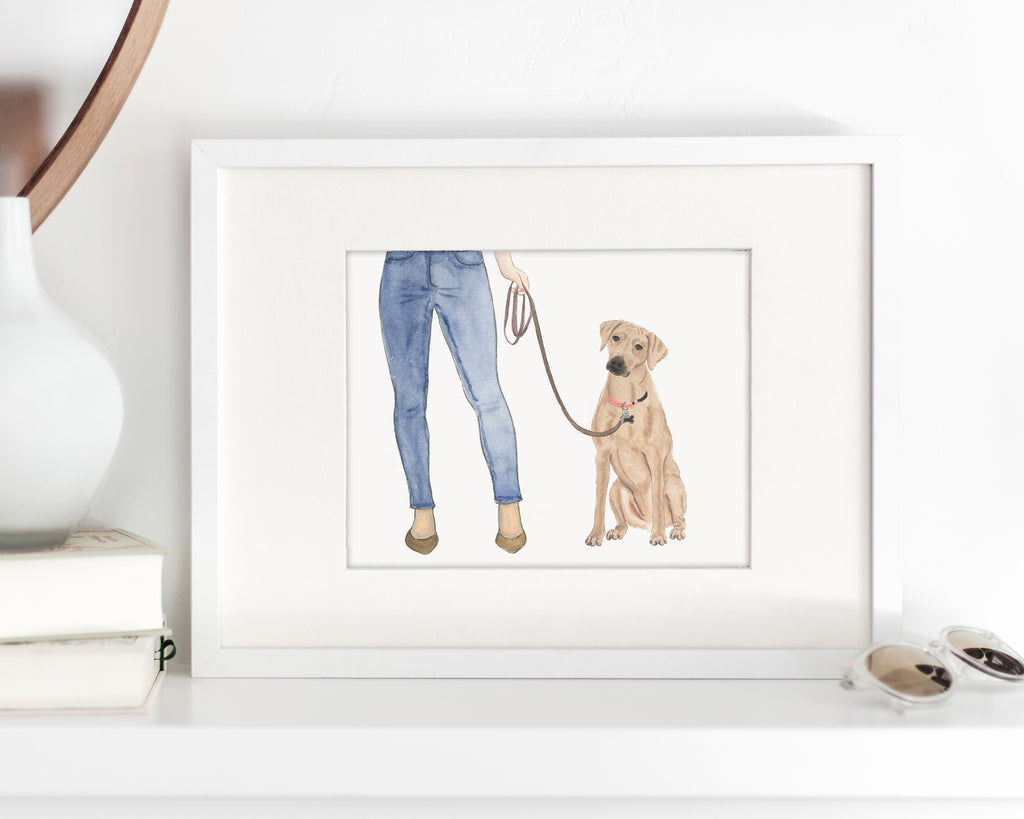 Custom Rhodesian Ridgeback Dog Mom Print