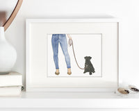Custom Schnauzer (Black) Dog Mom Print