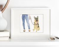 Custom German Shepherd Dog Mom Print