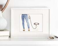 Custom Shih Tzu (Brown & White) Dog Mom Print