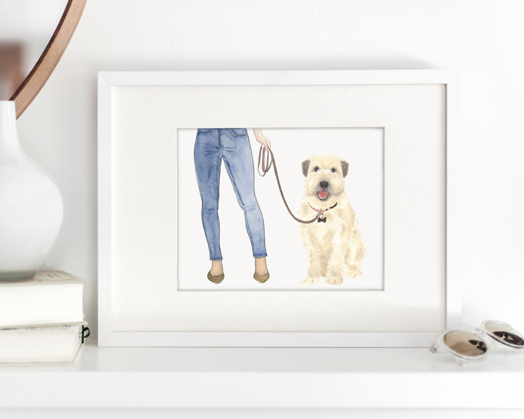 Custom Wheaten Terrier Dog Mom Print
