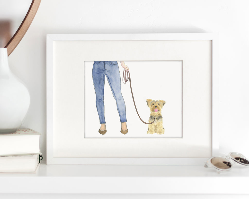 Custom Yorkie Dog Mom Print