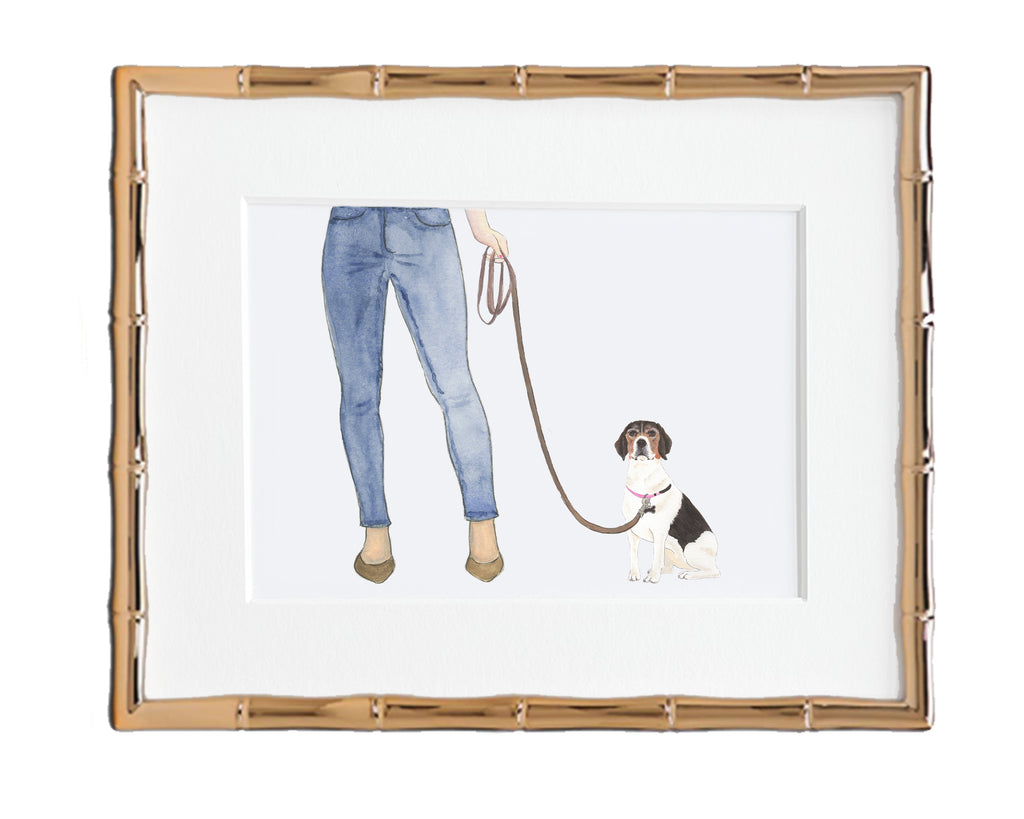 Custom Beagle Dog Mom Print