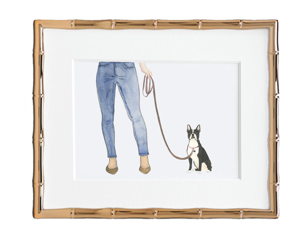 Custom Boston Terrier Dog Mom Print