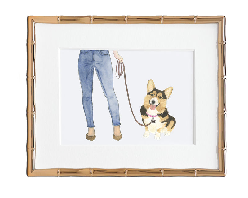 Custom Corgi (Tricolor) Dog Mom Print