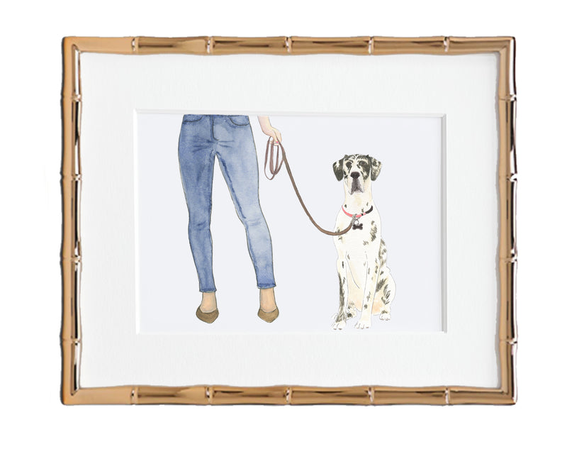 Custom Great Dane (Harlequin) Dog Mom Print