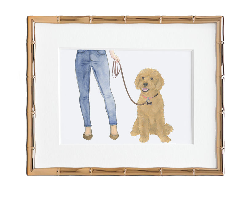 Custom Doodle (Apricot II) Dog Mom Print