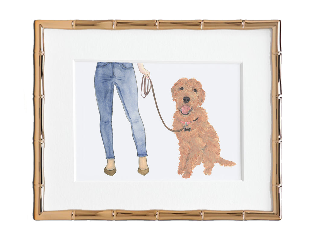 Custom Doodle (Apricot I) Dog Mom Print