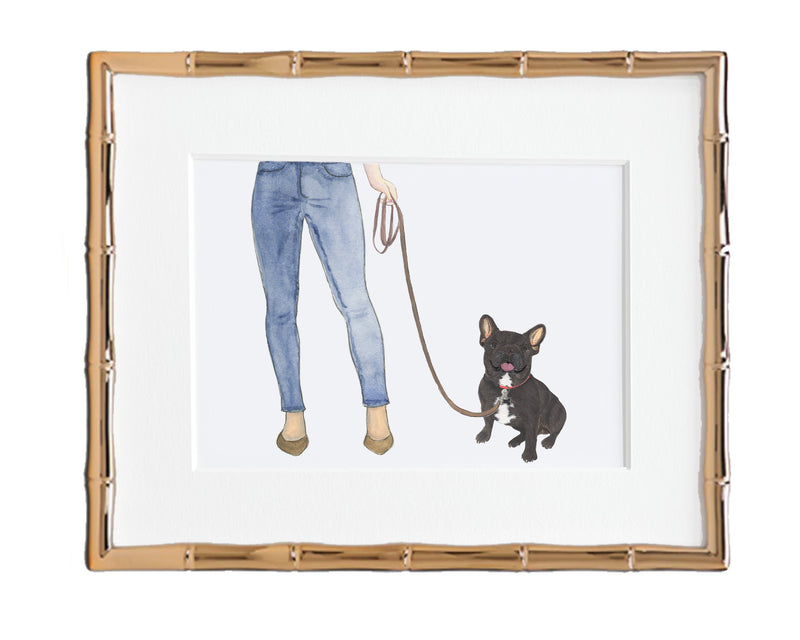 Custom Frenchie (Black Brindle) Dog Mom Print