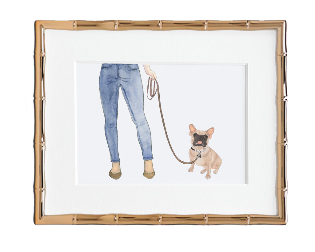 Custom Frenchie (Masked) Dog Mom Print