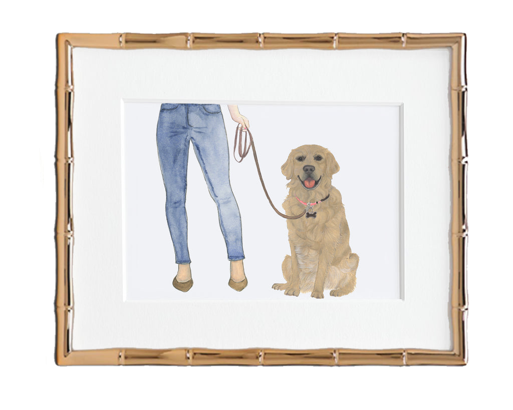 Custom Golden Retriever Dog Mom Print