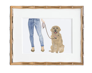 Custom Golden Retriever Dog Mom Print