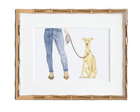 Custom Greyhound Dog Mom Print