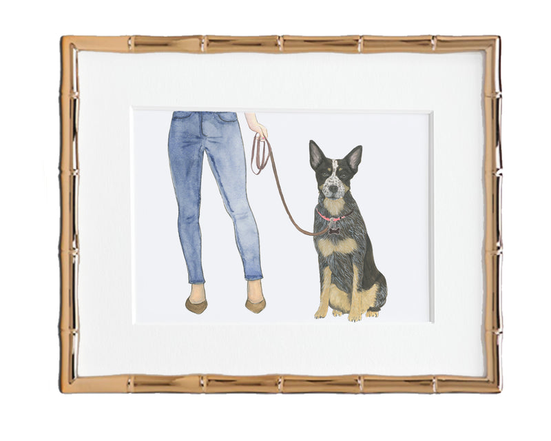Custom Australian Cattledog Heeler (Blue) Dog Mom Print