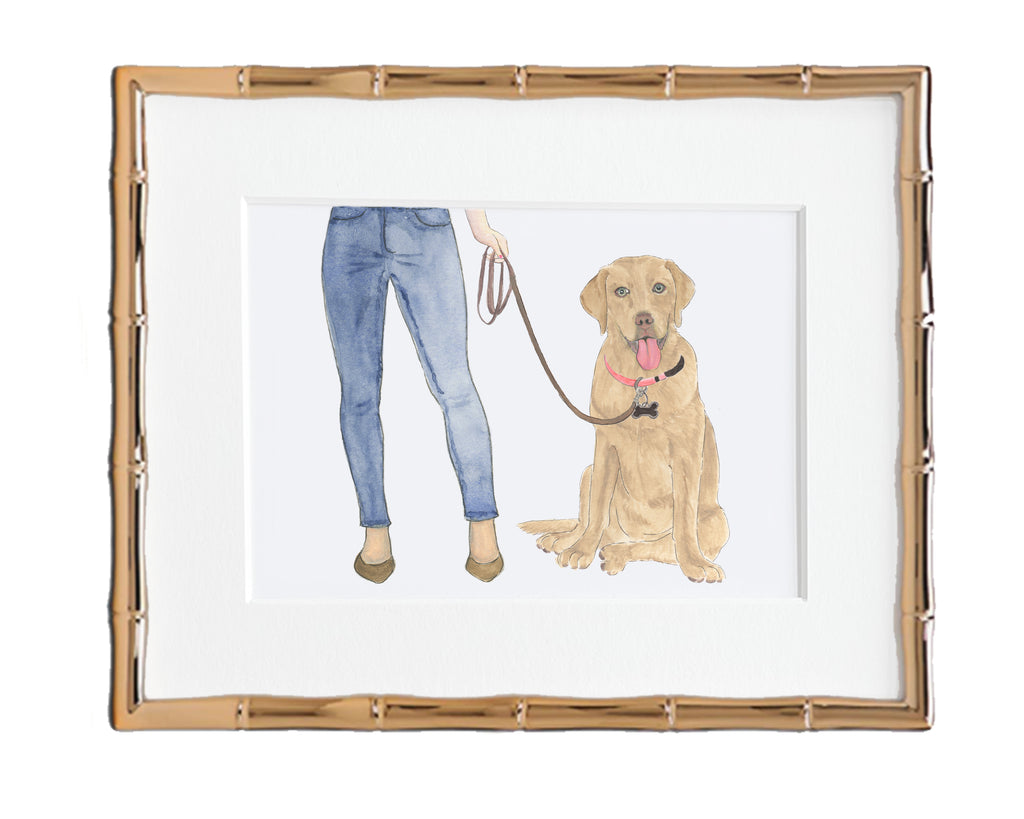 Custom Labrador (Dudley) Dog Mom Print