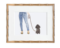 Custom Poodle (Black) Dog Mom Print