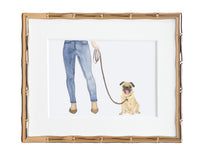 Custom Pug Dog Mom Print
