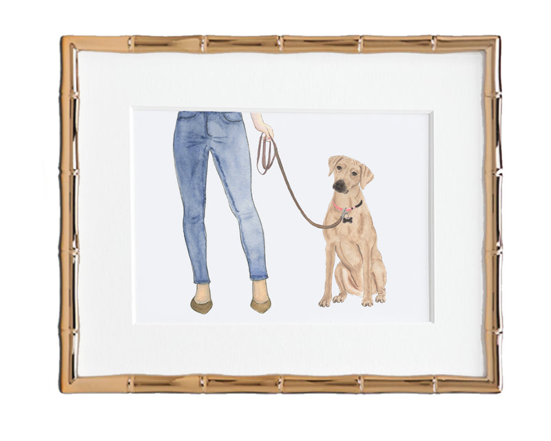 Custom Rhodesian Ridgeback Dog Mom Print