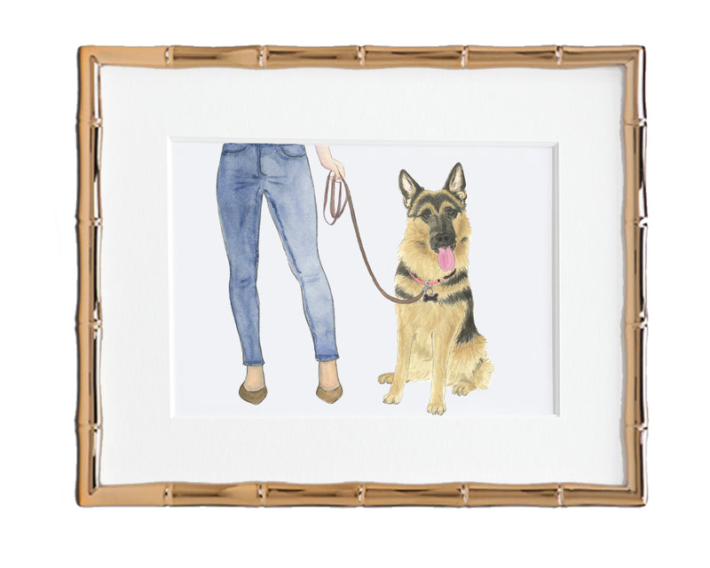 Custom German Shepherd Dog Mom Print