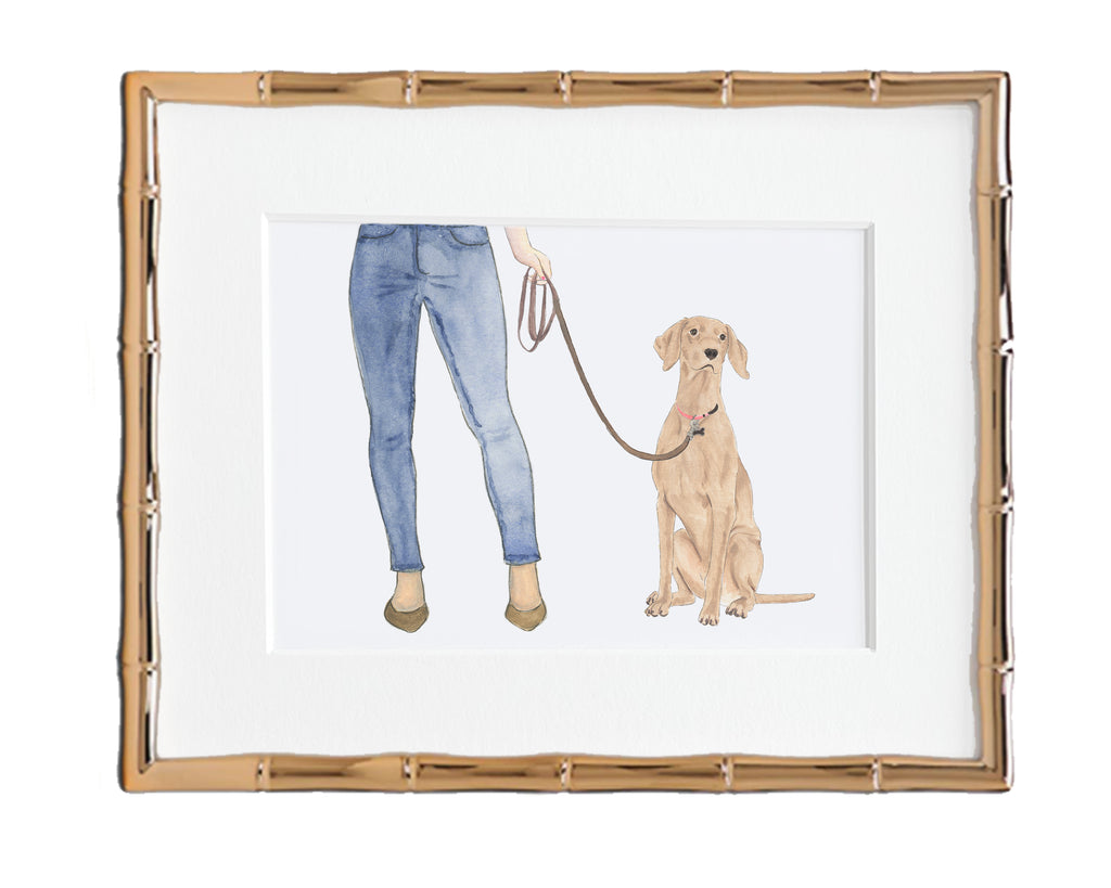 Custom Vizsla Dog Mom Print