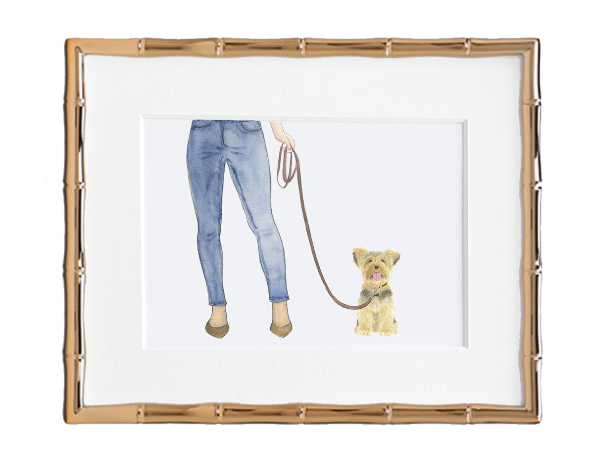 Custom Yorkie Dog Mom Print