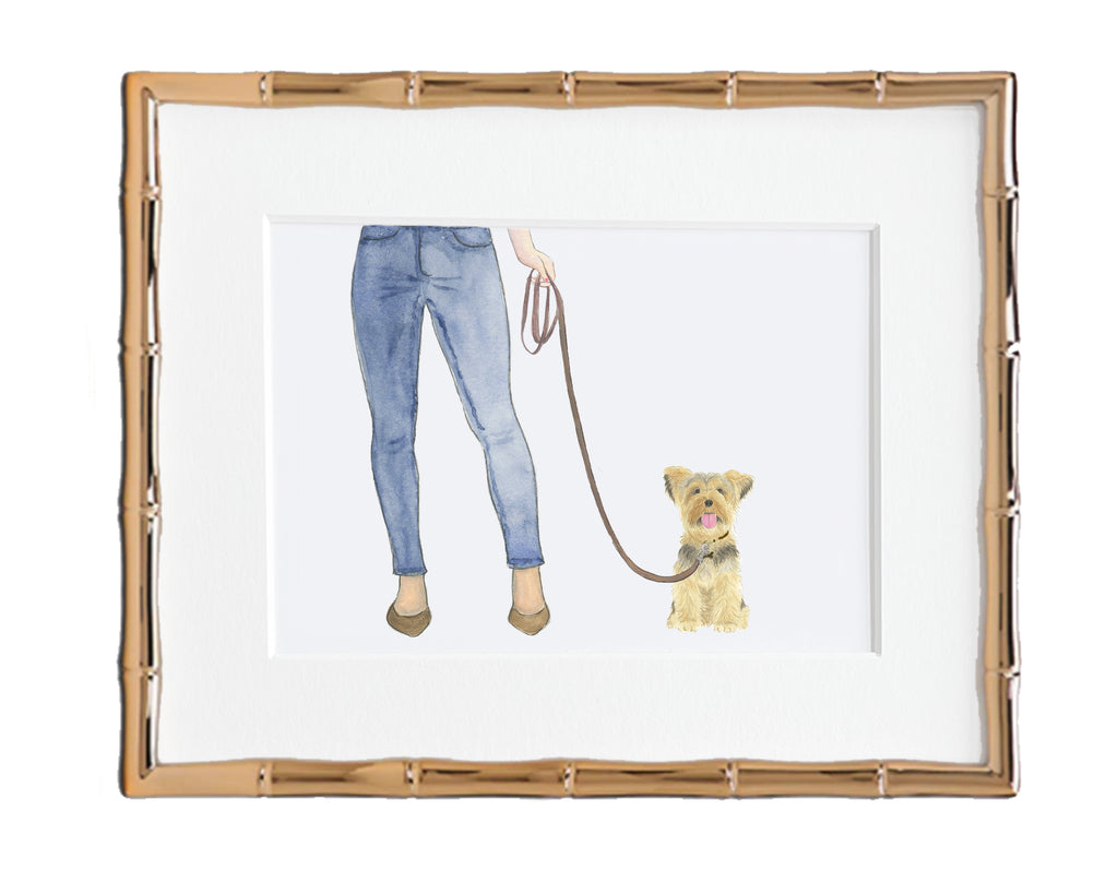Custom Yorkie Dog Mom Print
