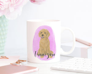 Personalized Cockapoo (Red Golden Apricot) Doodle Ceramic Mug