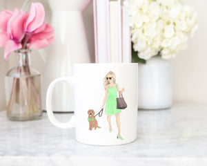 Olivia & The Doodle 11 oz. Ceramic Mug