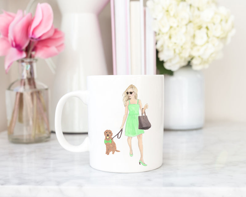 Olivia & The Doodle 15 oz. Ceramic Mug