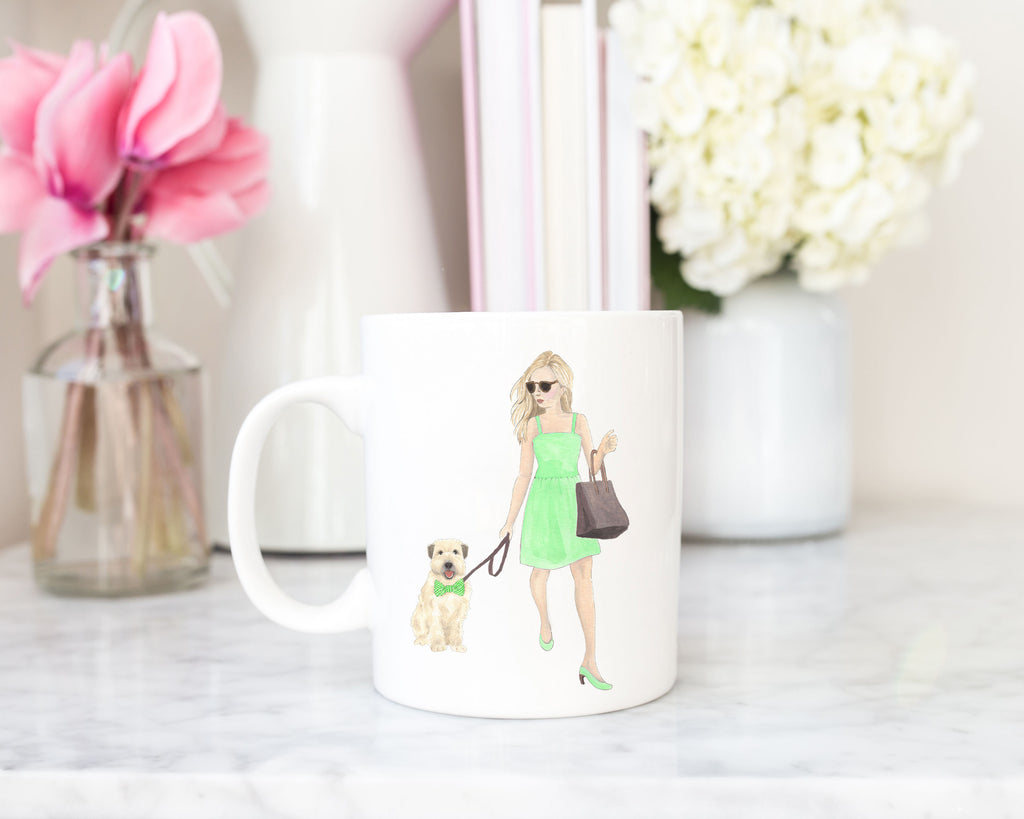 Olivia & The Wheaten 15 oz. Ceramic Mug