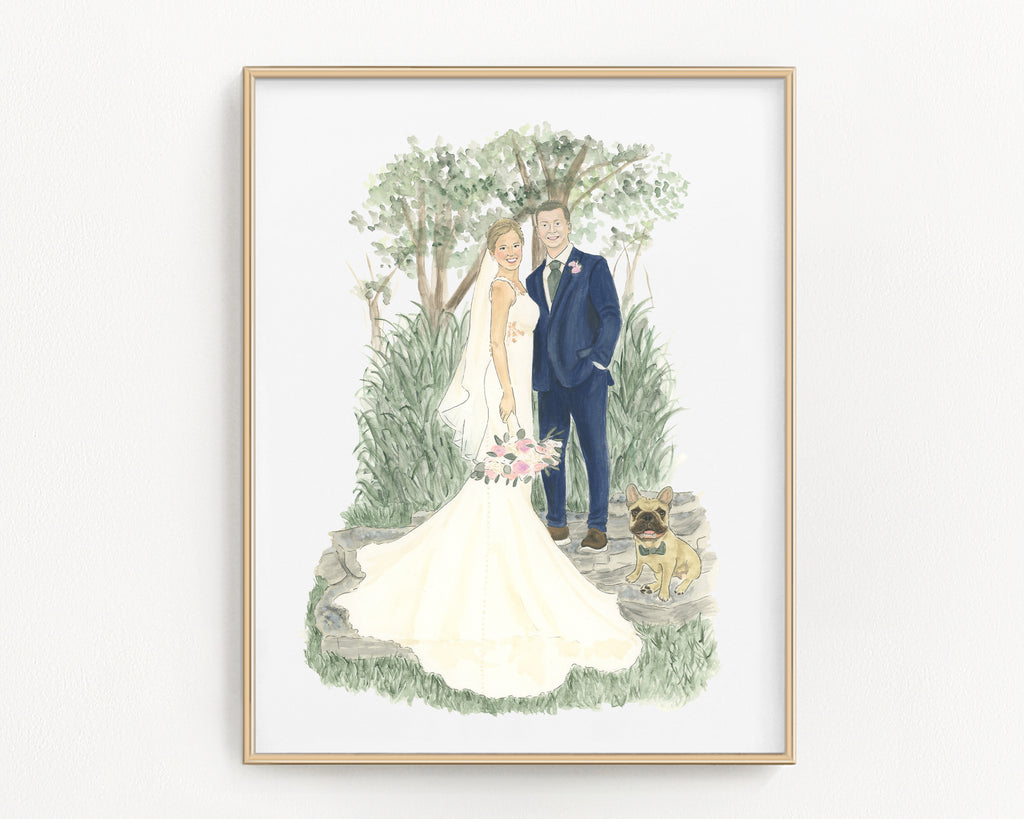Custom Wedding and Engagement Painting