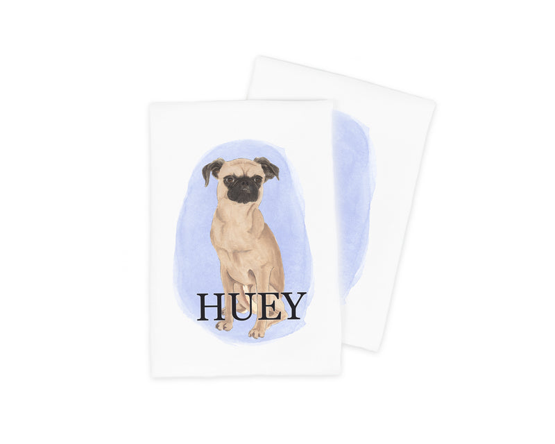 Personalized Brussels Griffon Tea Towel (Set of 2)