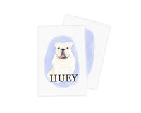 Personalized English Bulldog (White) Tea Towel (Set of 2)