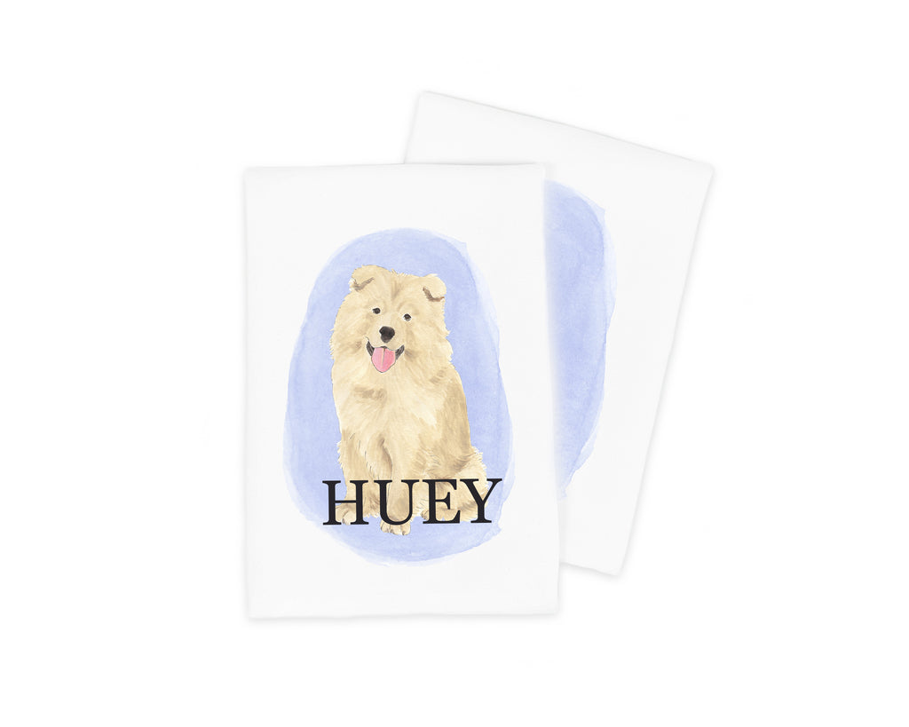 Personalized Chow Chow Tea Towel (Set of 2)