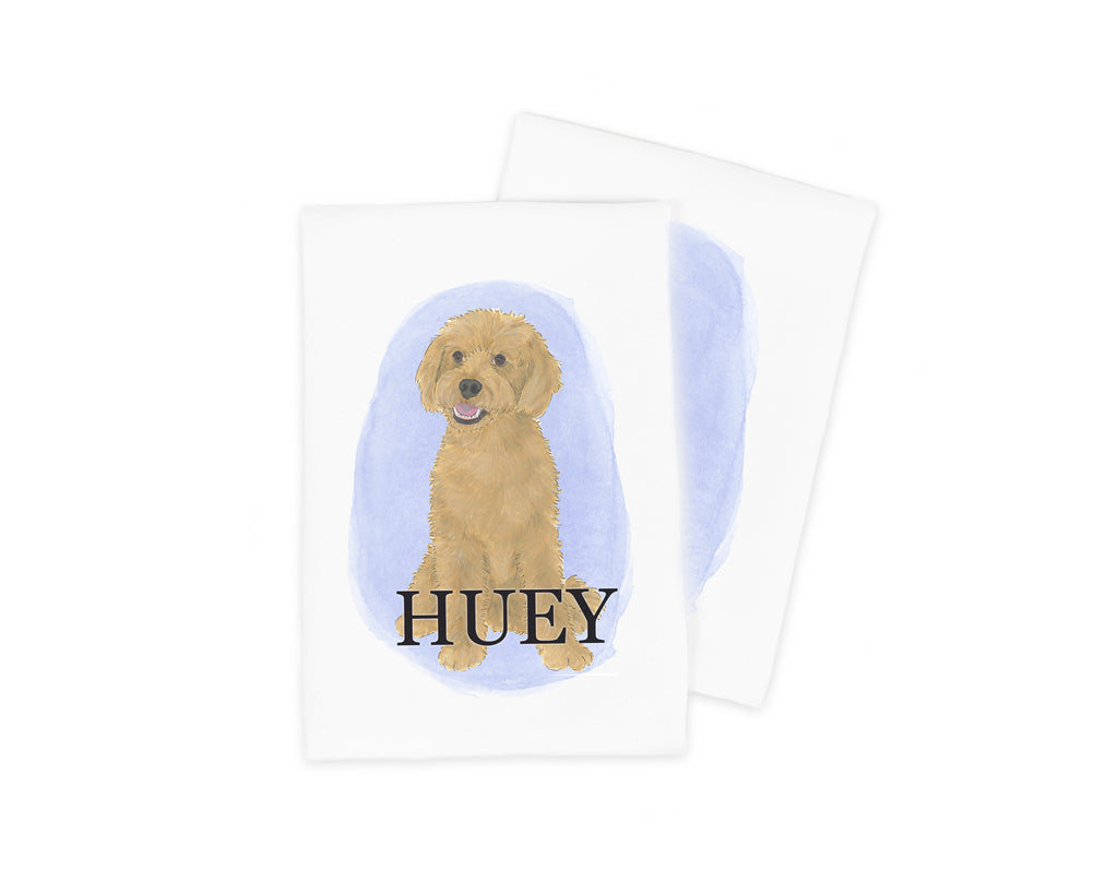 Personalized Cockapoo (Apricot) Tea Towel (Set of 2)