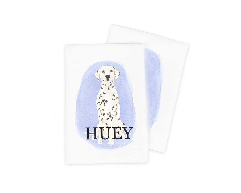 Personalized Dalmatian Tea Towel (Set of 2)