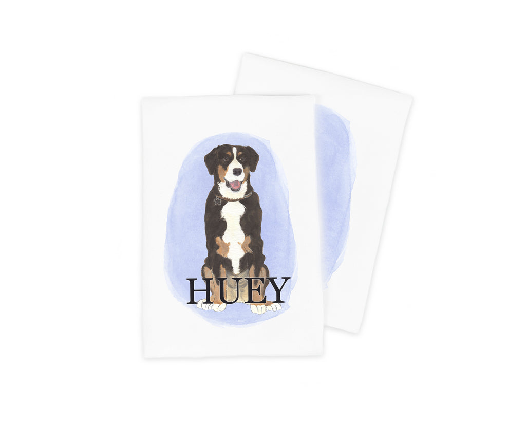 Personalized Entlebucher Mountain Dog Tea Towel (Set of 2)