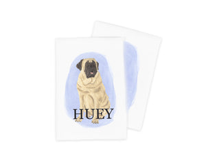 Personalized Mastiff Tea Towel (Set of 2)