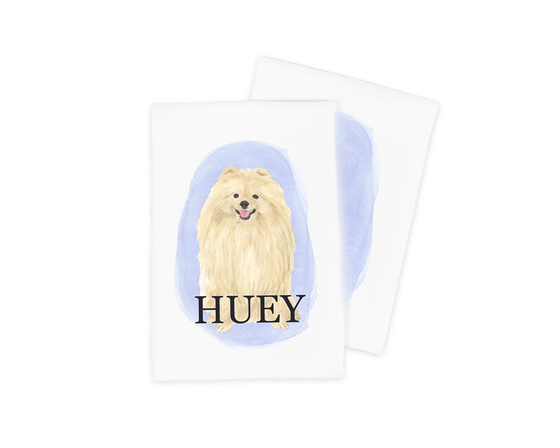 Personalized Pomeranian Tea Towel (Set of 2)