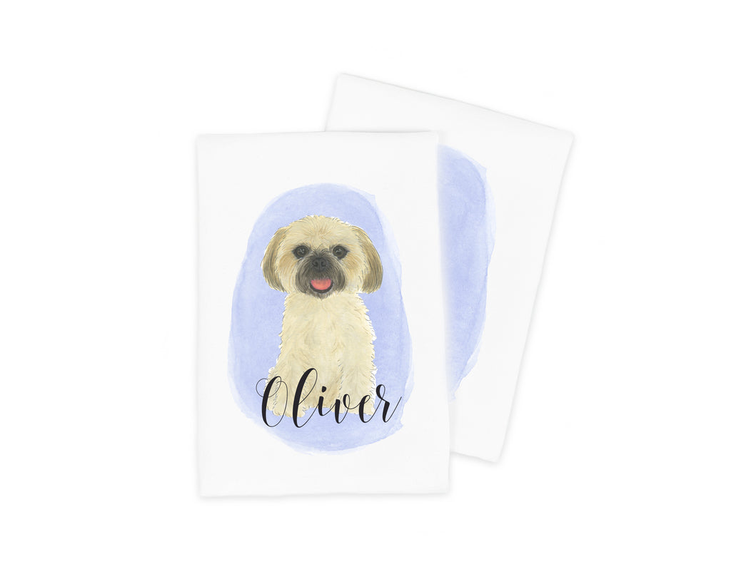 Personalized Shih Tzu (Golden) Tea Towel (Set of 2)