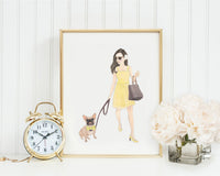 8x10" Olivia & The Masked Frenchie Fine Art Print