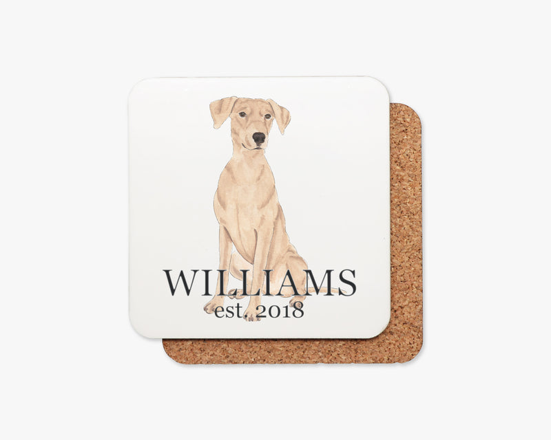 Personalized German Pinscher Cork Back Coasters