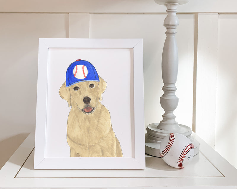 Labs (Yellow) in in Hats Prints