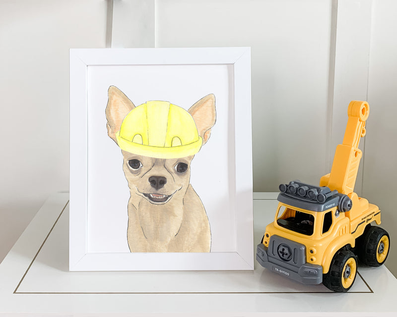 Chihuahuas in Hats Prints
