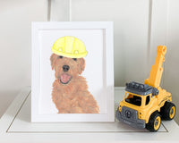 Golden Doodles in Hats Prints