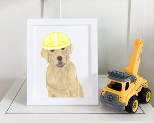 Labs (Yellow) in in Hats Prints