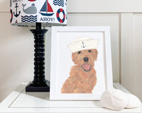 Golden Doodles in Hats Prints