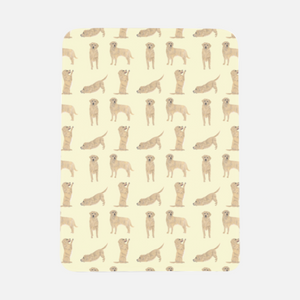 Fleece Golden Retriever Baby Blanket