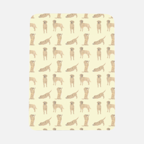 Fleece Golden Retriever Baby Blanket
